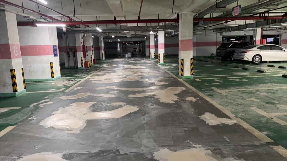 停車場地坪漆地面爛掉怎么辦？